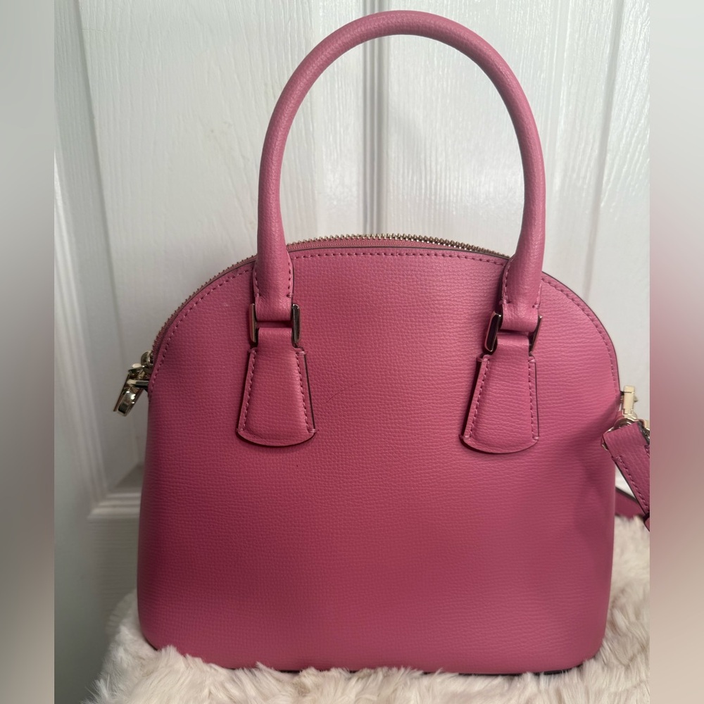 KATE SPADE NEW YORK LEATHER DOME HAND BAG PINK - Picture 6 of 15